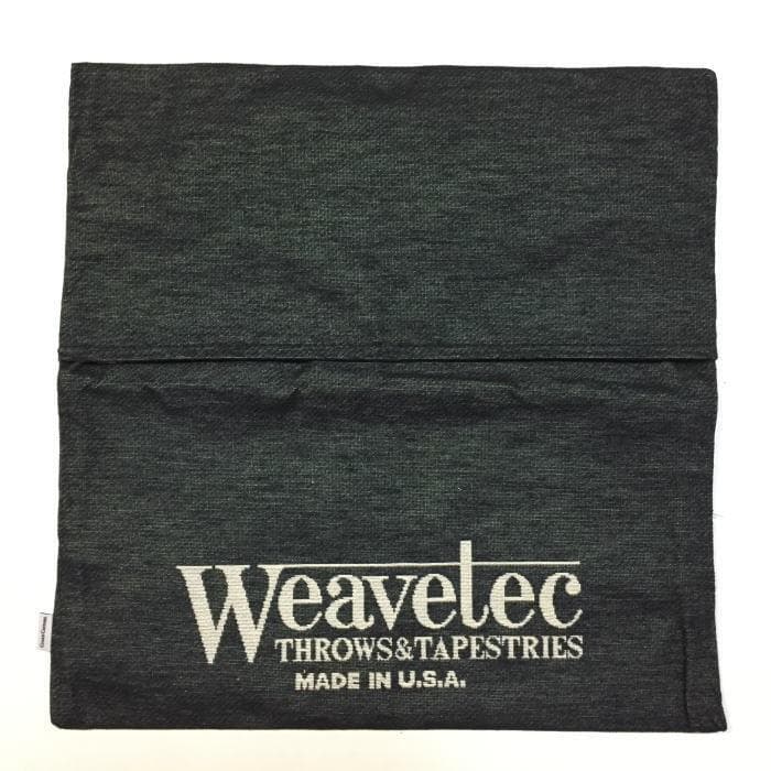 ４個　アメリカ製 Cross Canvas スマイル クッションカバー ブラック