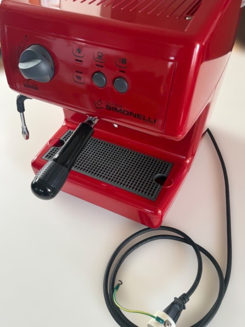 【美品】シモネリ オスカー1 レッド｜本格エスプレッソマシン｜ノックボックス付