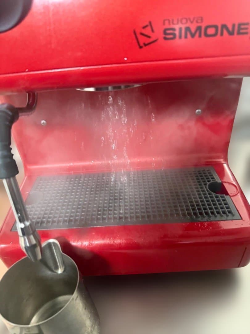 【美品】シモネリ オスカー1 レッド｜本格エスプレッソマシン｜ノックボックス付