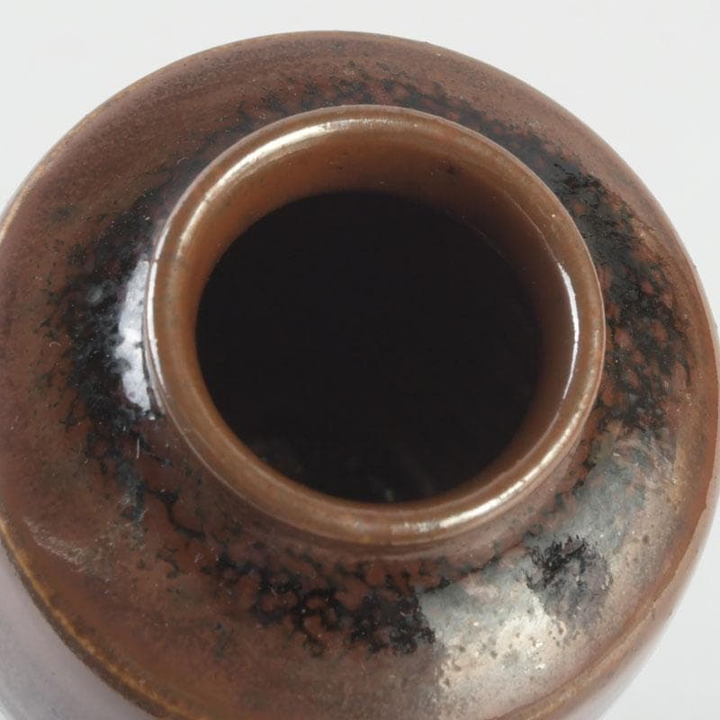 茶道具　瀬戸焼　茶入　仕覆付　裏千家十一代玄々斎極め箱　V　9672