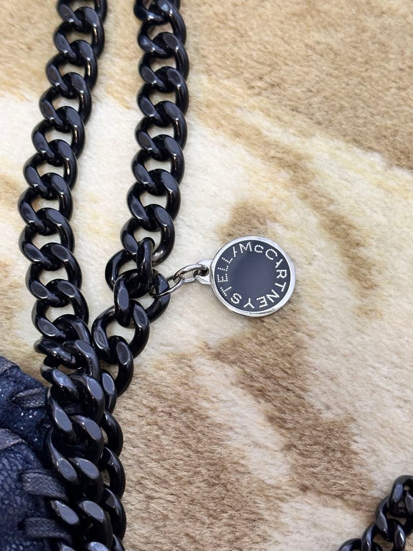 【ステラマッカートニー】ファラベラ ミニ チェーンバッグ ネイビー