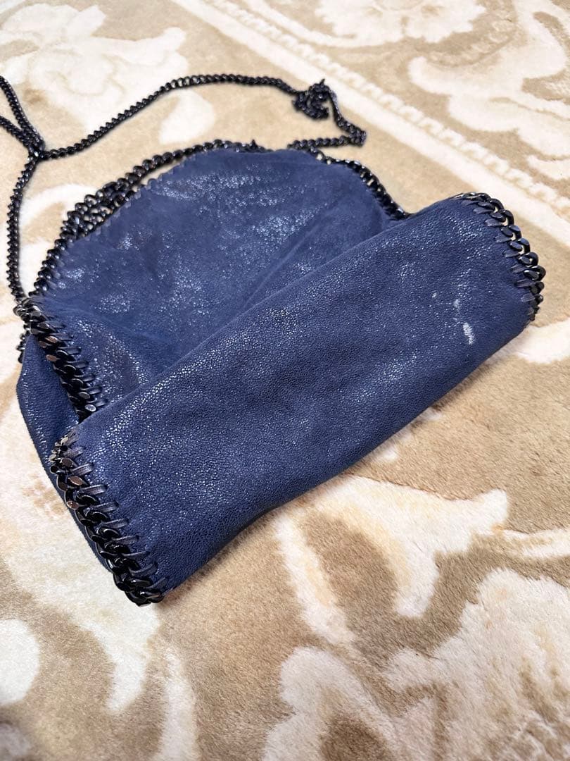 【ステラマッカートニー】ファラベラ ミニ チェーンバッグ ネイビー