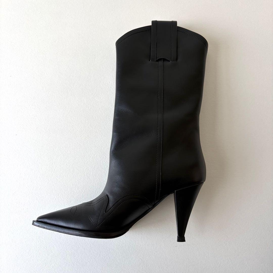 NINARICCI ニナリッチ ウエスタン ブーツ ピンヒール レザー 本革