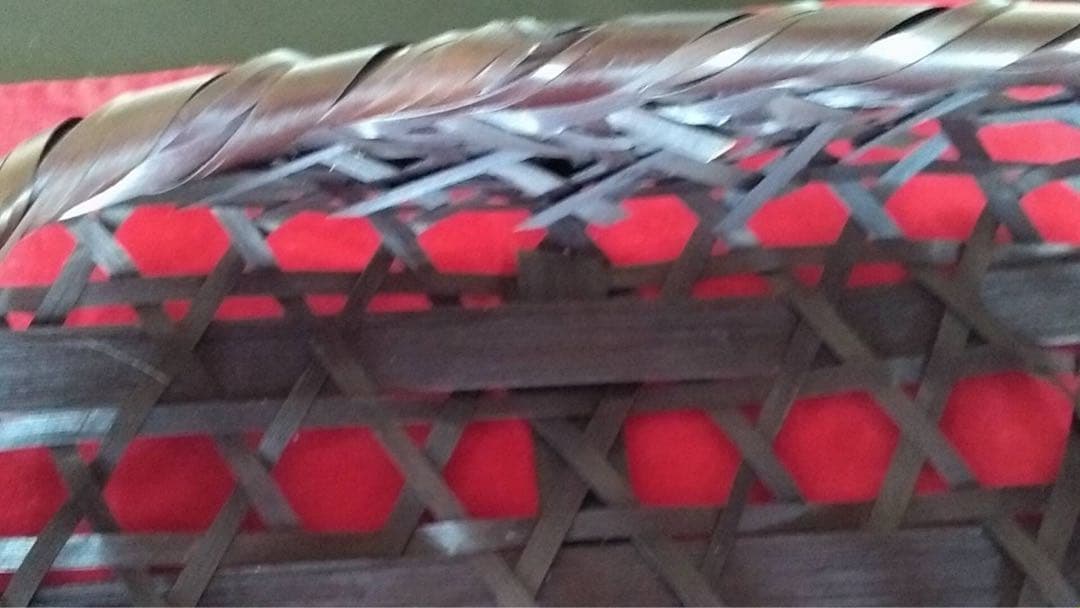 竹細工　花籠　花器　華道　竹籠　古民具　古道具　茶道具