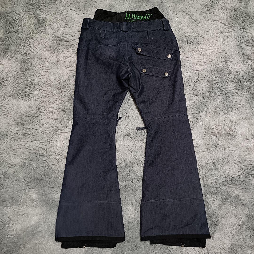 ダブルエーハードウェア スノボ ウェア デニム フレア S スノーウェア