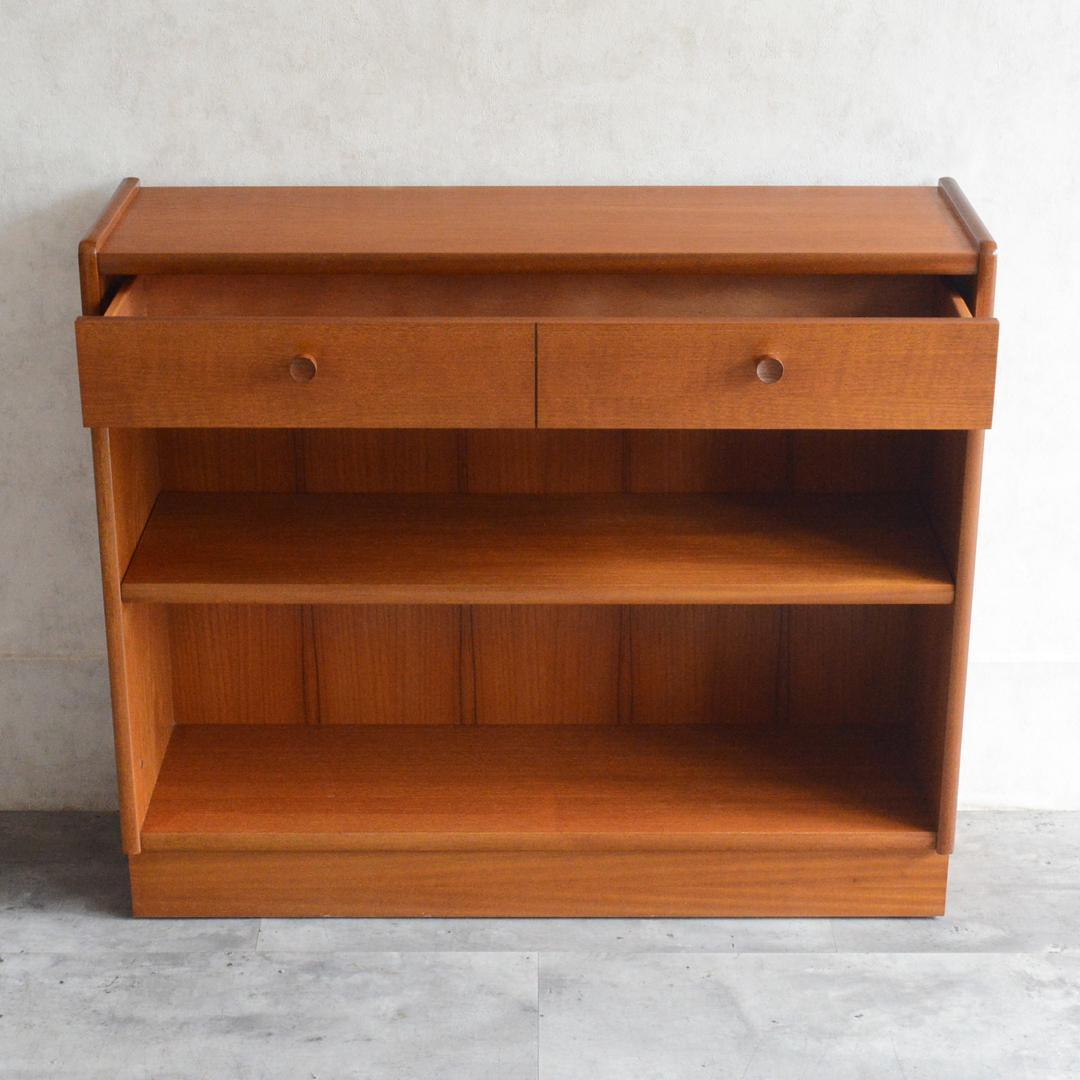 ayura 　Nathanヴィンテージ シェルフ 抽斗付 ブックシェルフ