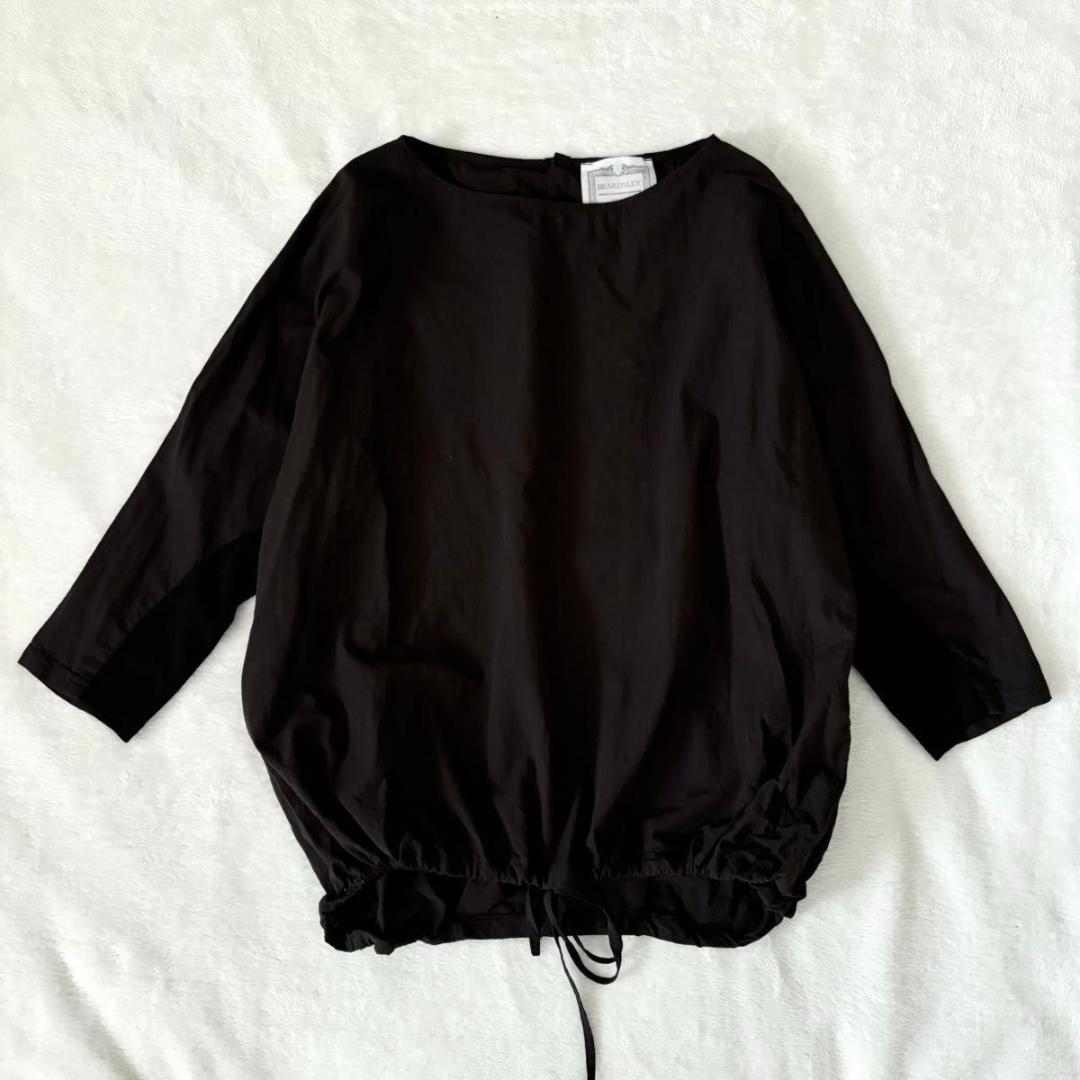 BEARDSLEY ビアズリー　シャツTシャツ　ブラック　洗える ブラウス