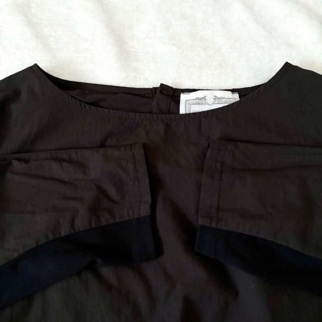 BEARDSLEY ビアズリー　シャツTシャツ　ブラック　洗える ブラウス