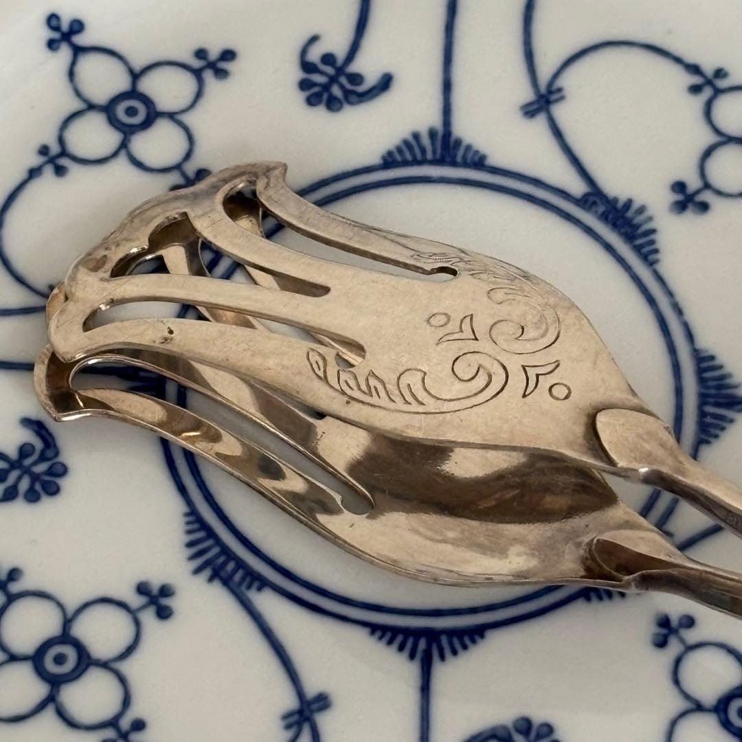 【西ドイツ】トングDシルバーメッキ クラシック サービング ケーキ お菓子19㎝