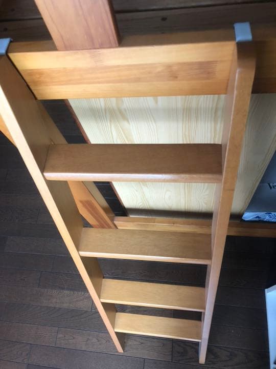 天然木100% ロフトベッド(ハシゴ付き)-（株）奥本木工所 商品-