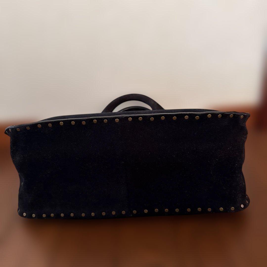 セリーヌ　ブギーバッグ　黒　スタッズ使い　ハンドバッグ