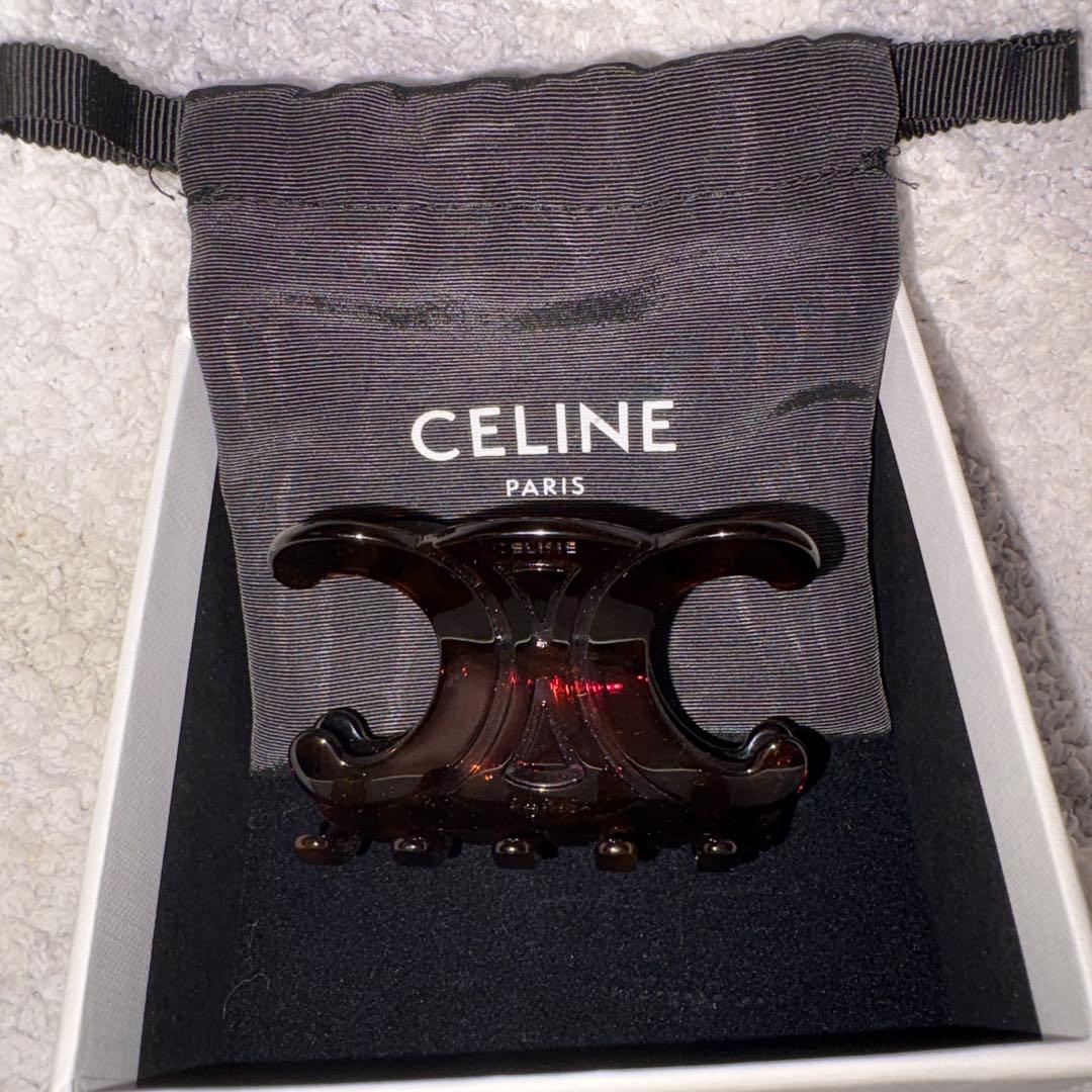 CELINE ヘアクリップ　べっ甲　セリーヌ　ヘアピン