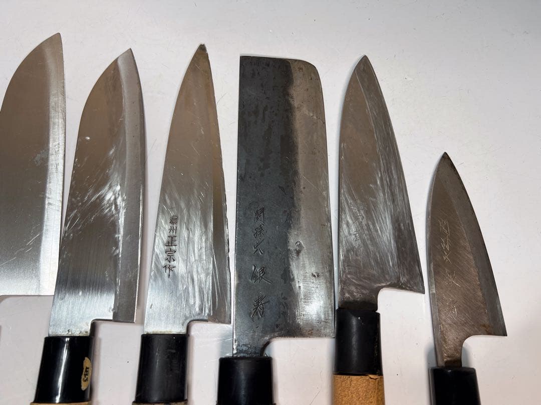 濃州正宗作 関 孫 銀 刀都 手打 ナイフ10本セット他