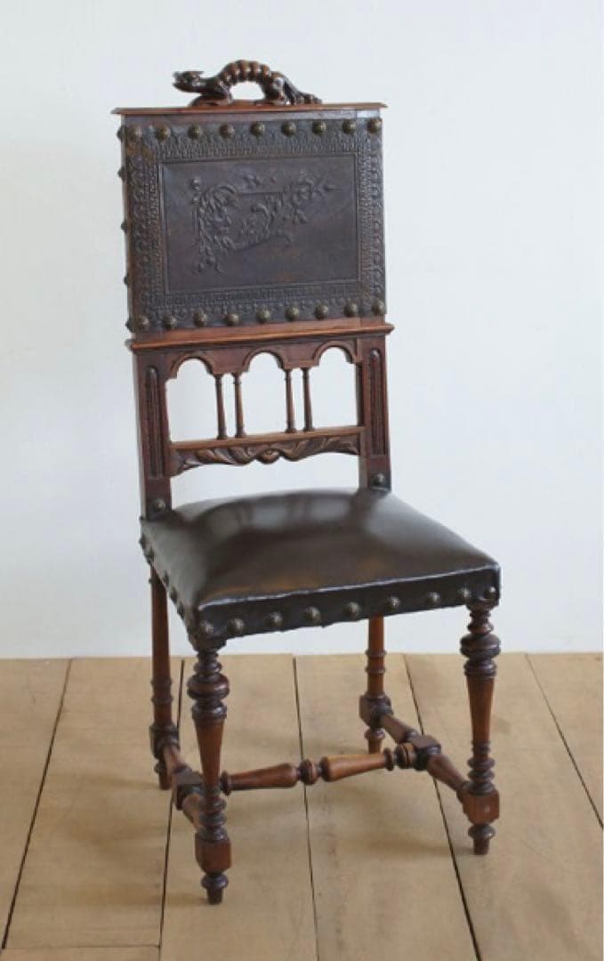 ポルトガルレザーチェア.c1 ディスプレイ用　リペア