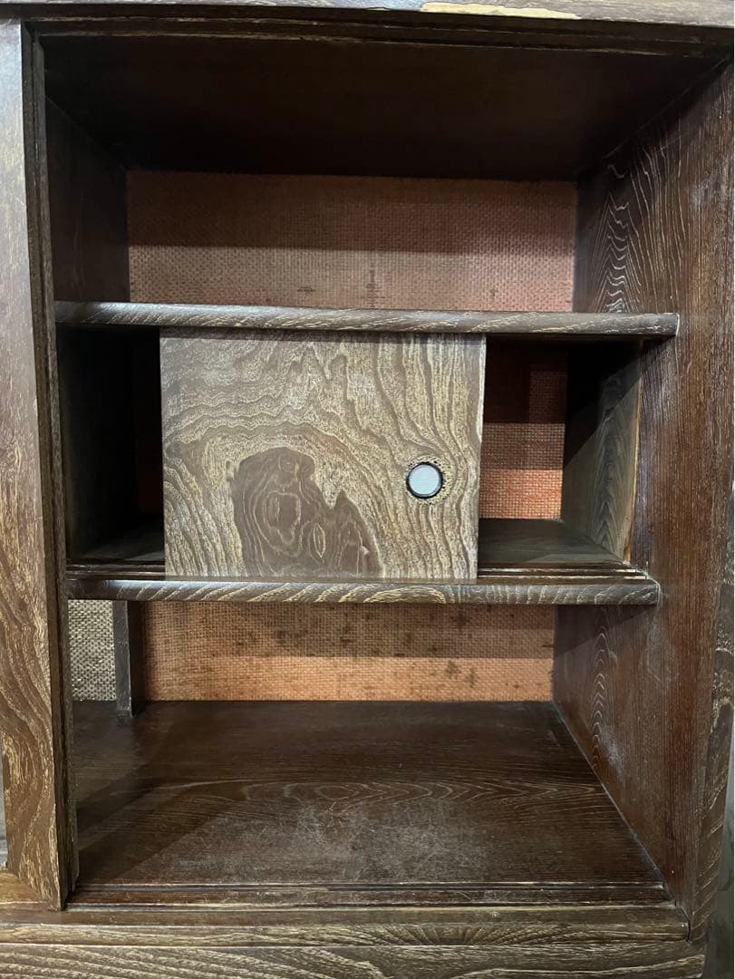 【アンティーク】昭和レトロ 小箪笥 茶箪笥 食器棚 和風キャビネット 収納棚