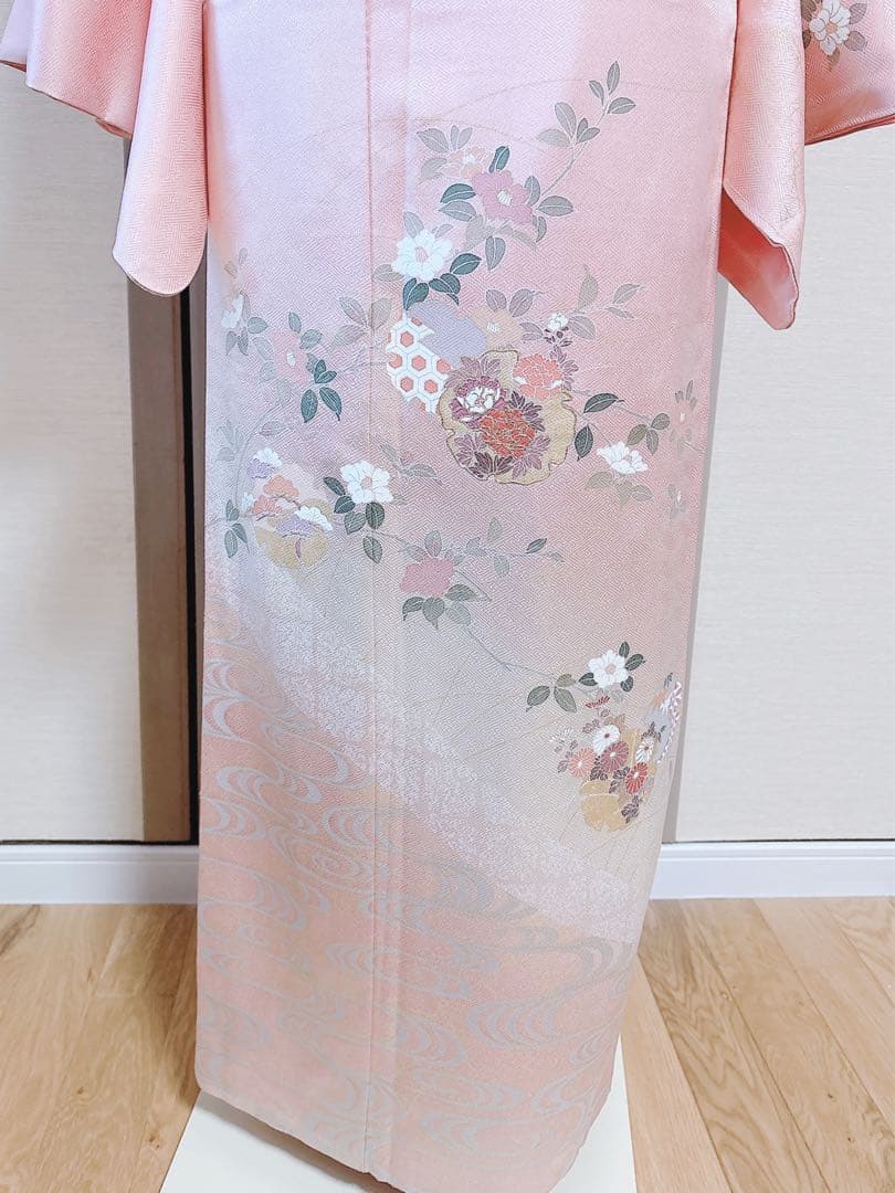 20日まで　訪問着　フルセット 裄67 卒業式　入学式　お宮参 S M袋帯