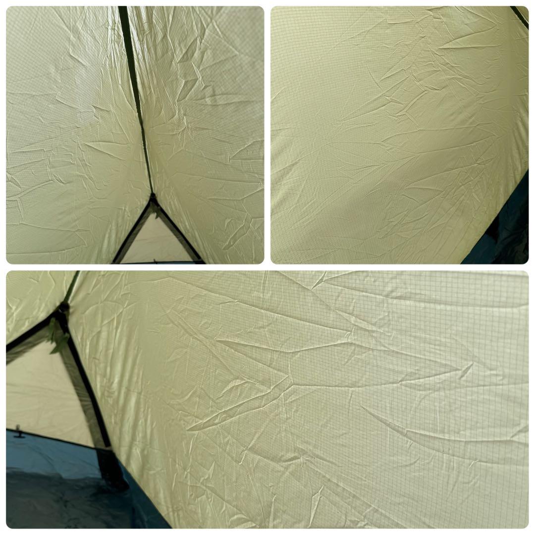 美品モンベル　ムーンライトテント2型アイボリー　純正グランドシート付ゆるキャン