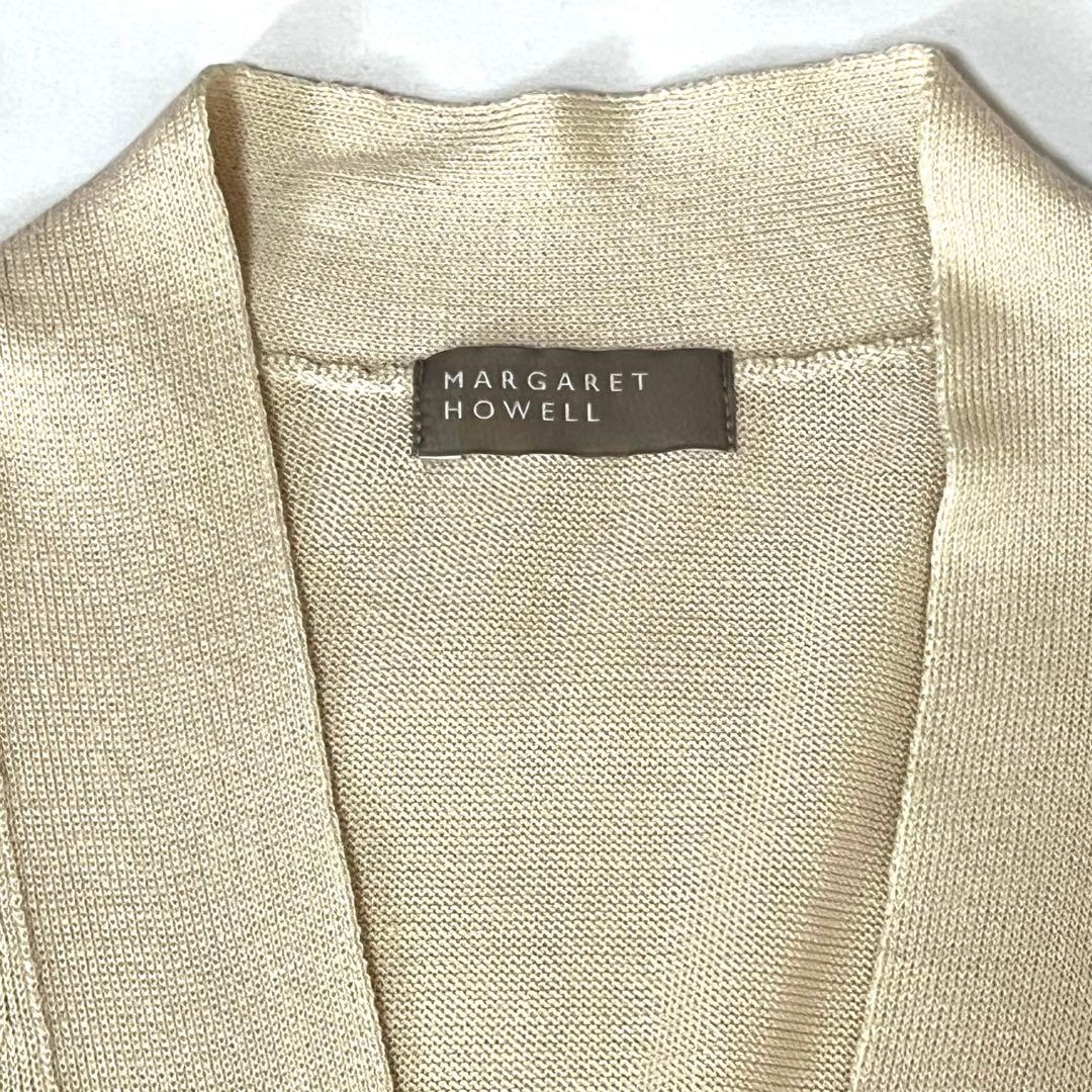 2022マーガレットハウエル コットン カーディガン オフホワイト系