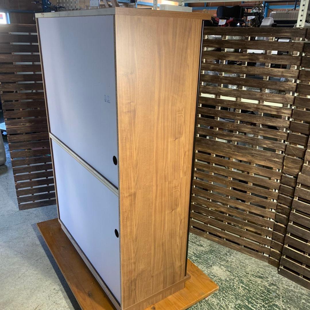 K757 古賀家具 OP フィルミア W122cm ガラス戸 食器棚