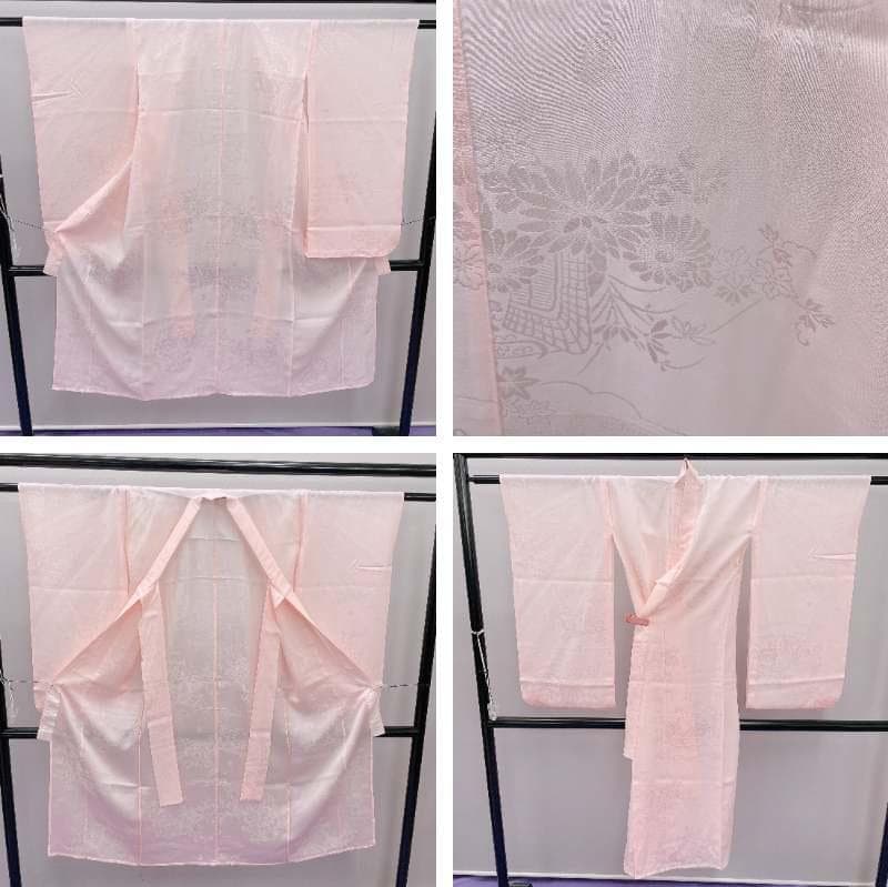 ★4036★ 子供着物 七五三 女の子 四つ身 襦袢付き