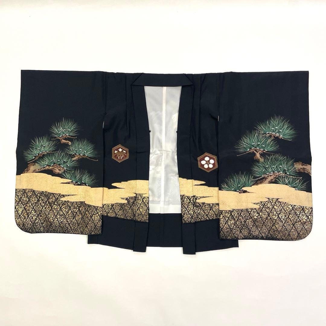 七五三 羽織セット 男の子 羽織 着物 長襦袢 半衿付き 5歳 No.143