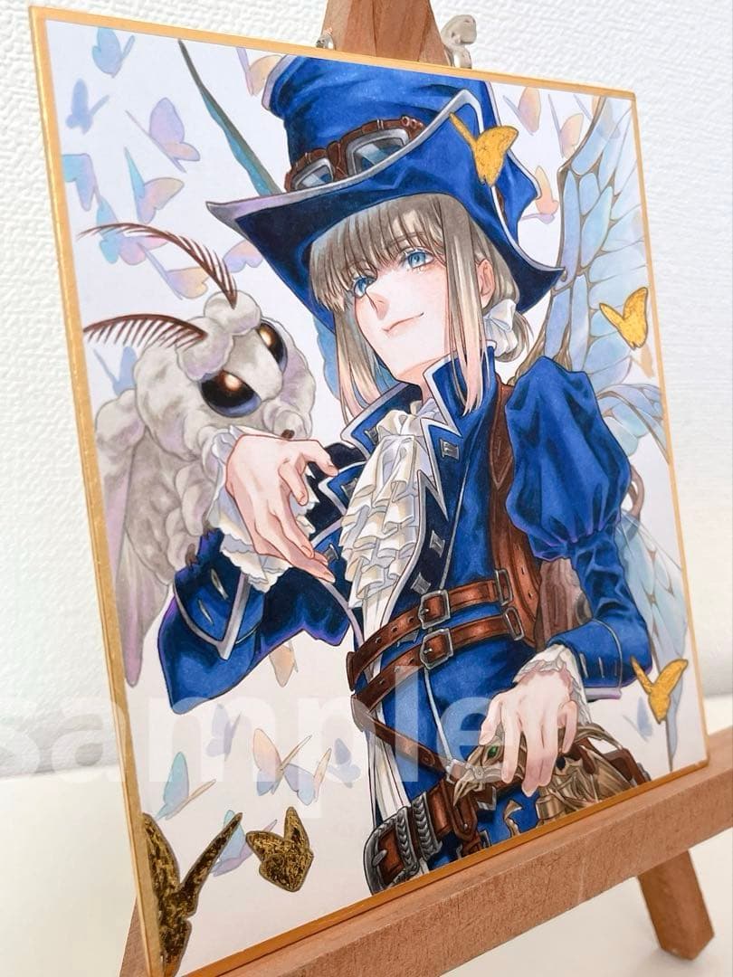 ✴︎ mil ✴︎　手描き　イラスト　色紙