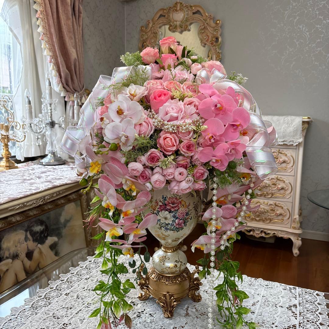 ロココ調 特大サイズ・フラワーアレンジメント・amakoma