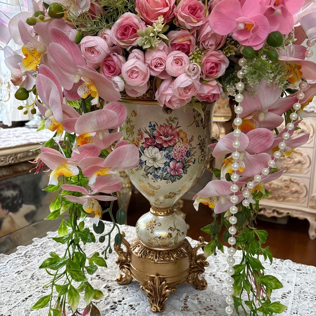 ロココ調 特大サイズ・フラワーアレンジメント・amakoma