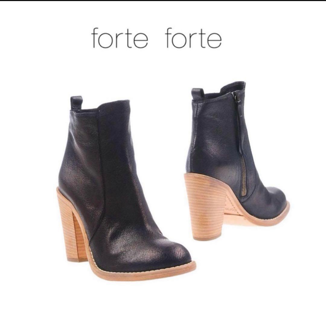 forte_forte グレインレザーブーツ（イタリア製）