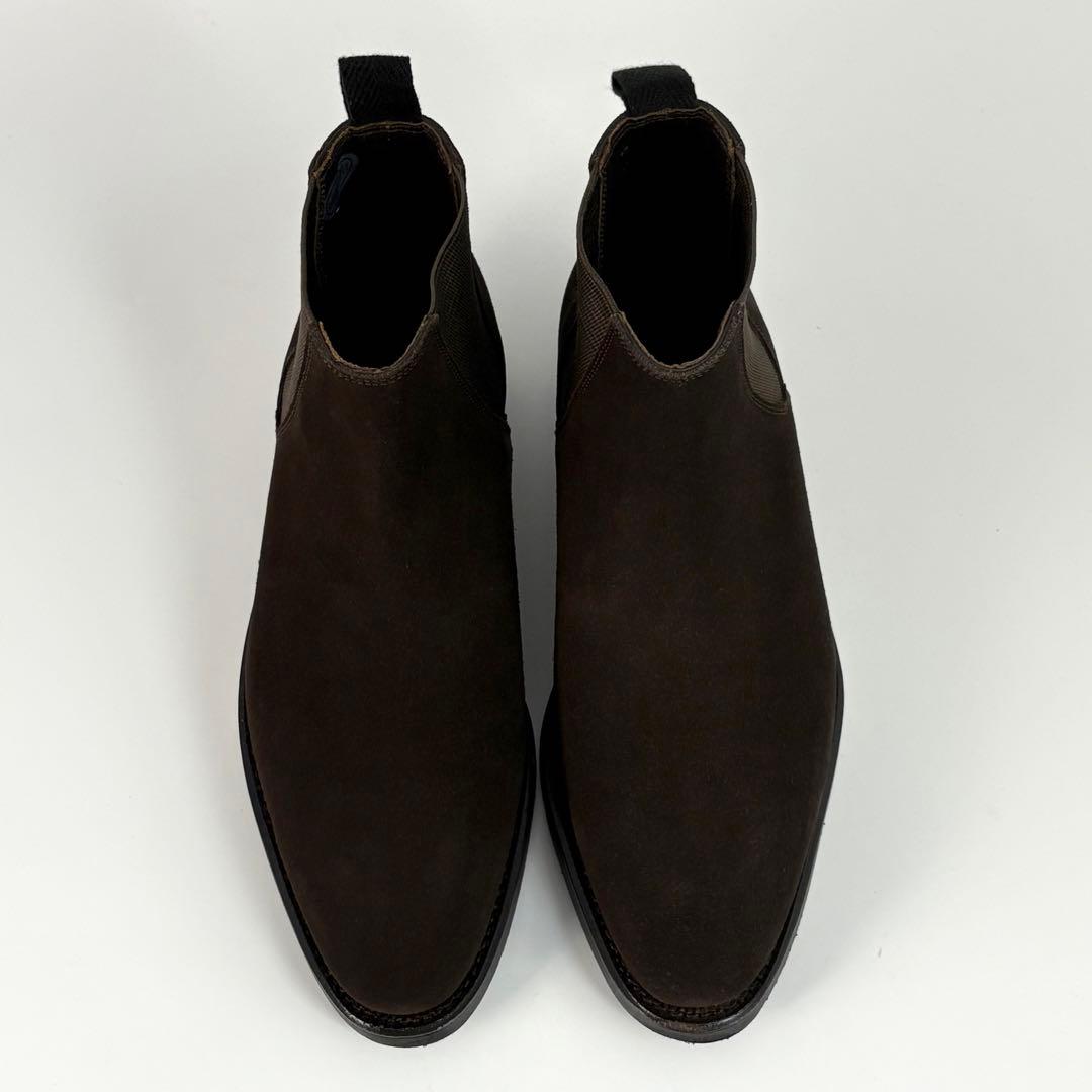 バーニーズニューヨーク サイドゴア ショートブーツ ブラウン スエード 革靴