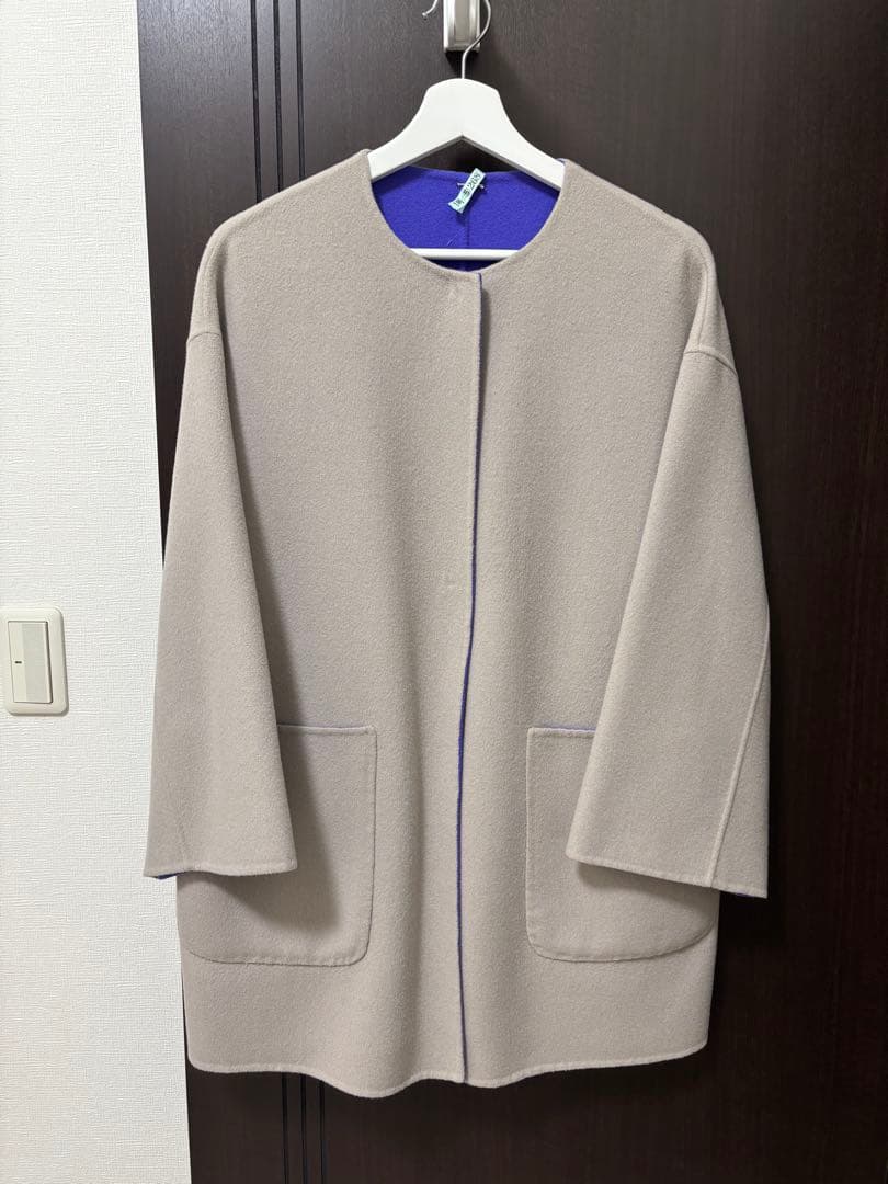 united arrowsバイカラーコート