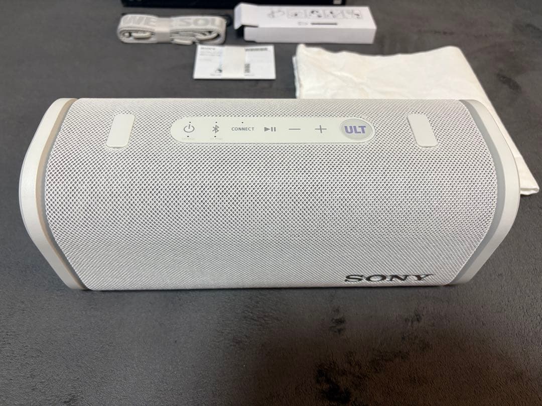 美品 ソニー SRS-ULT50 ワイヤレスポータブルスピーカー オフホワイト