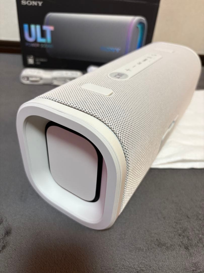 美品 ソニー SRS-ULT50 ワイヤレスポータブルスピーカー オフホワイト
