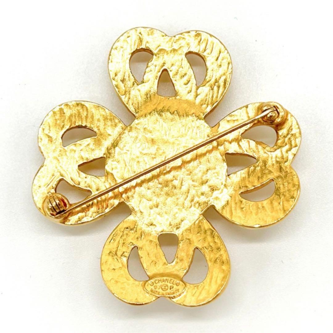 CHANEL シャネル　ブローチ　ココマーク ゴールド カラーストーン 97P