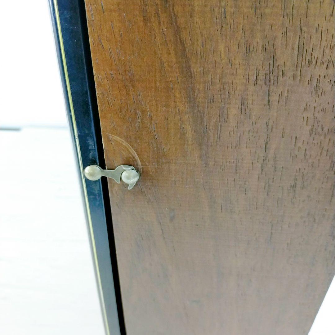 ミラーバック　木製　コレクションケース　ガラス扉