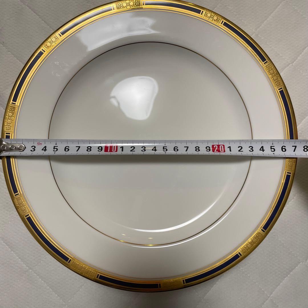ナルミ食器　ボーンチャイナ　金縁皿27.5cm　8枚セット