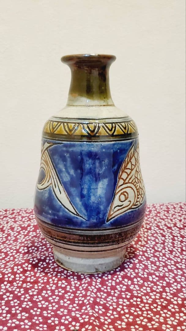 [貴重] 宮城 智 人間国宝金城次郎一門 宮城須美子娘婿 やちむん