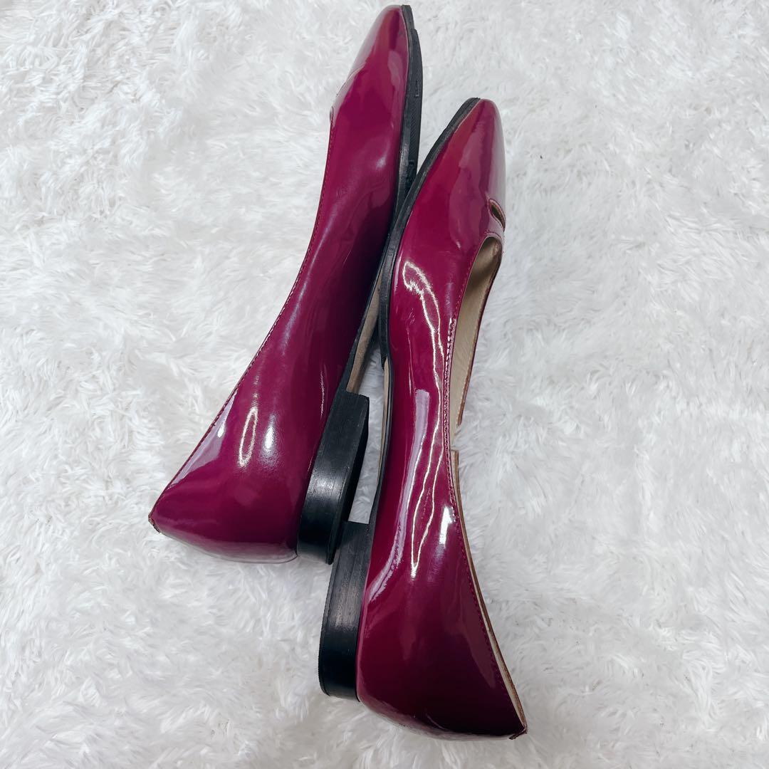 【希少】PELLICO ペリーコ アネッリ ワインレッド フラットシューズ