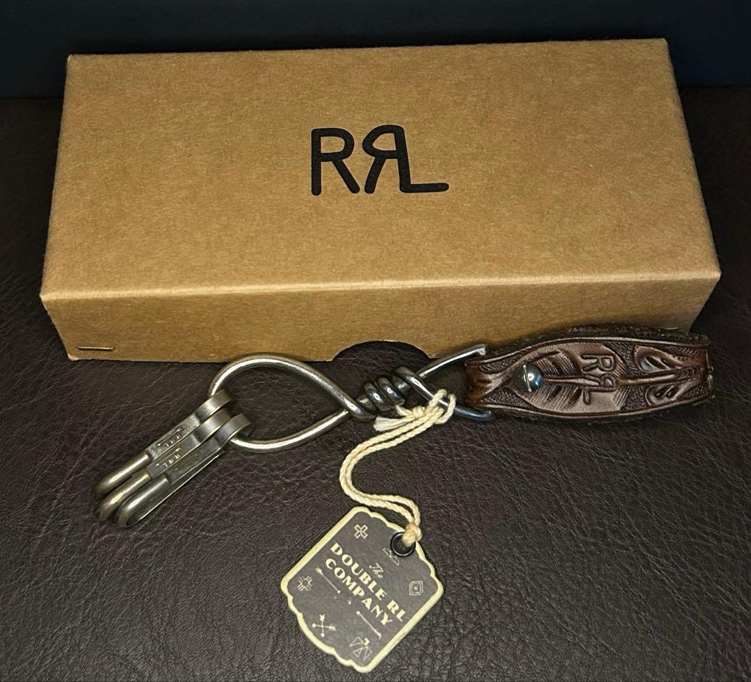RRL ラルフローレン　レザー製キーホルダー　キーフォブ