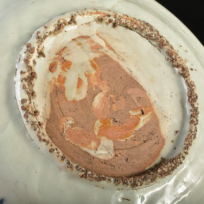 e2ko777 　中国　南京染付　人物花文　小皿　V　R7488