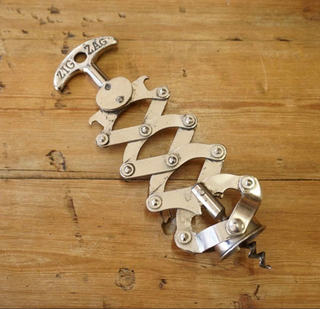 ✨かっこいい フランス　1939ワインオープナー　コークスクリュー　ZIGZAG