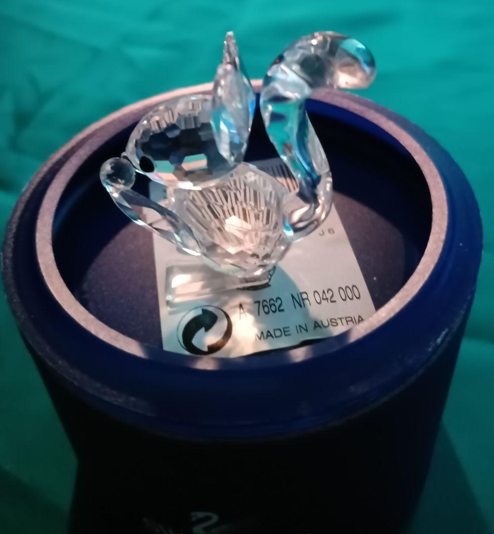 スワロフスキー　SWAROVSKI　動物シリーズ　リス　置物　インテリア