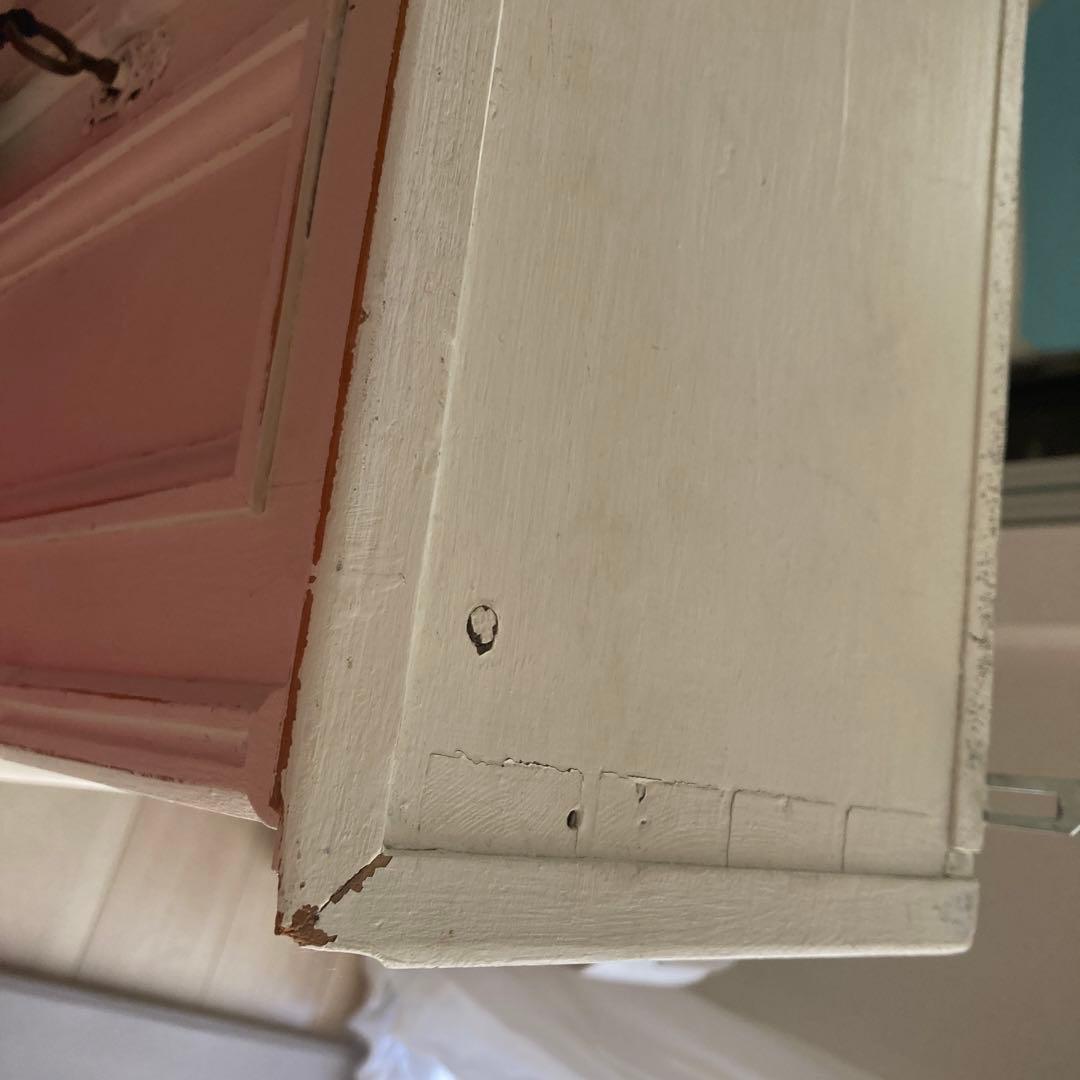 ホワイト木製ラック アンティーク