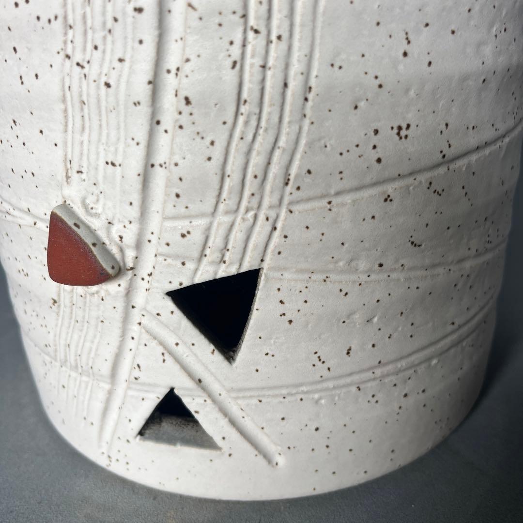 信楽焼長傘立て  トライアングル 高さ57cm