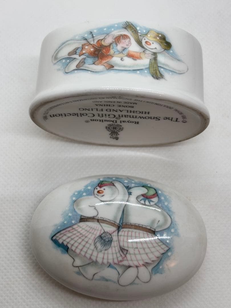 レア　スノーマン　蓋付きケース