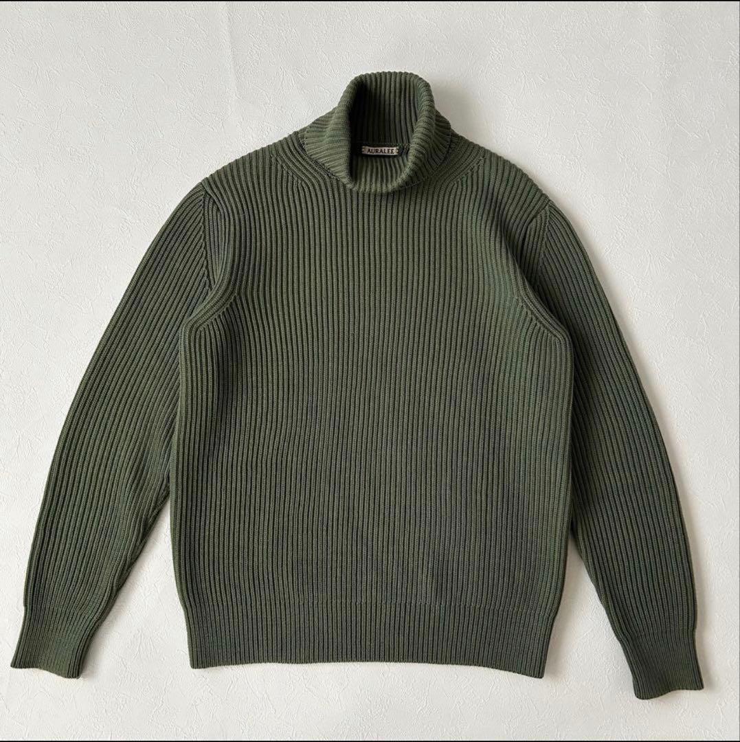 【1/23まで限定】AURALEE オーラリー リブニット サイズ4 カシミヤ混