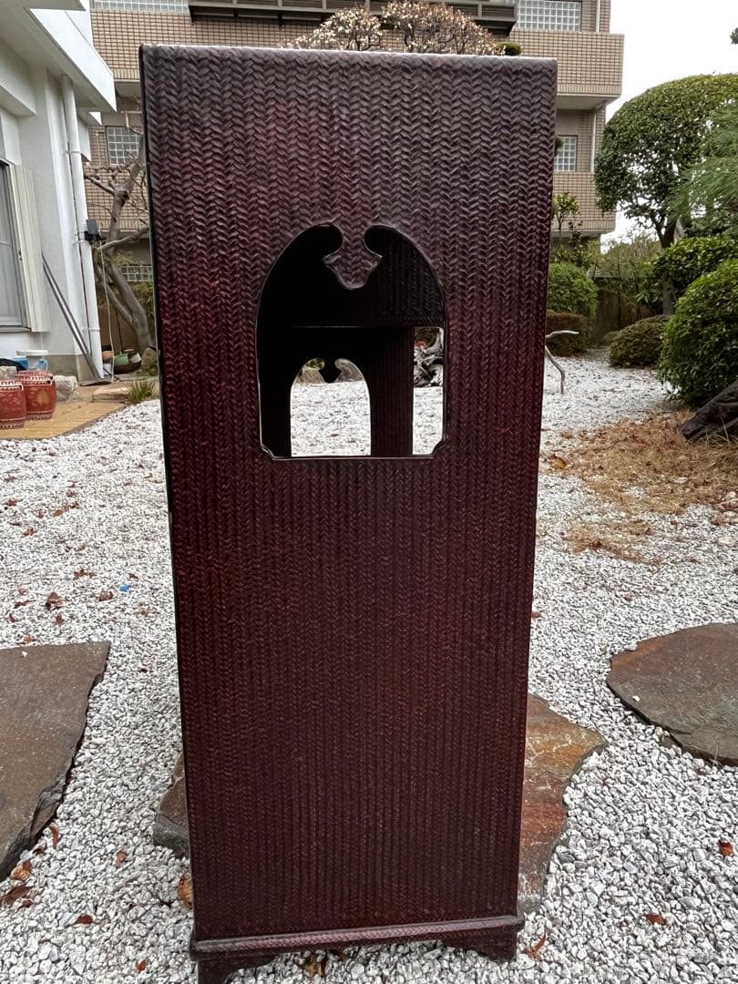 藍胎漆器　らんたい　民藝家具 お茶道具　収納　ラック　和室　竹