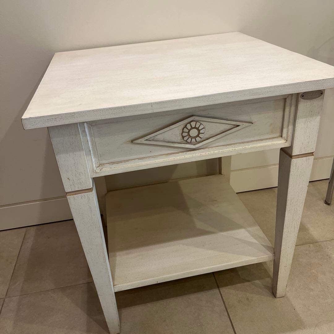 COMPAGNIE DU SUD ホワイトサイドテーブル