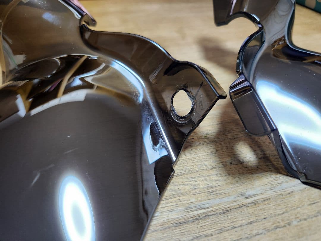 【 クリアキン 】 サドルシールド ソフテイル ミラースモーク