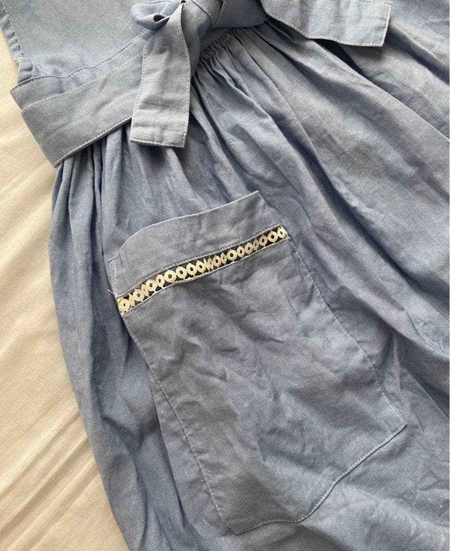 ラルフローレン エプロン 杏 アディソンシャンブレイ